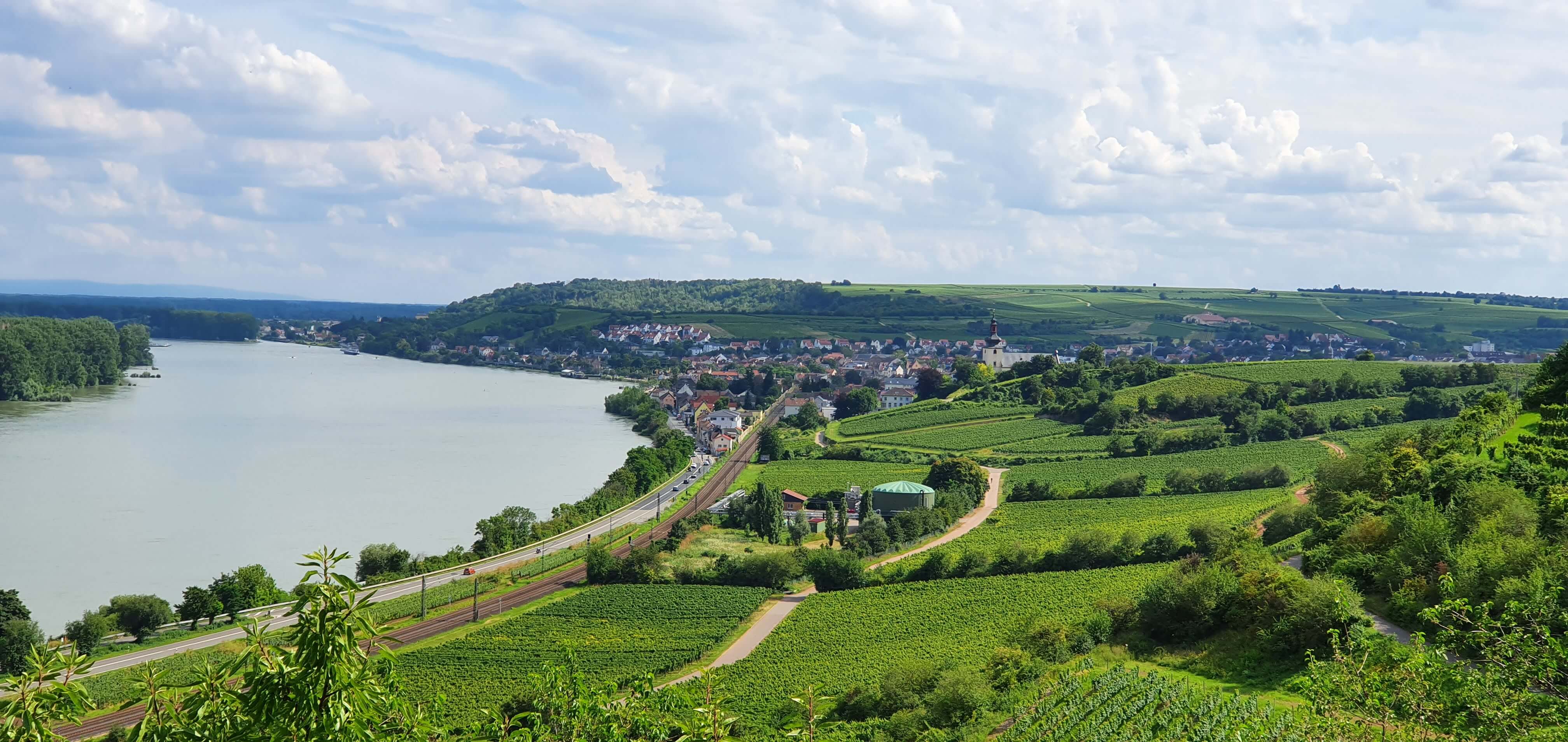 Nierstein and the Rhein river